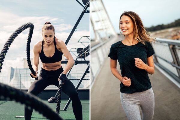 deux personnes pratiquant le sport